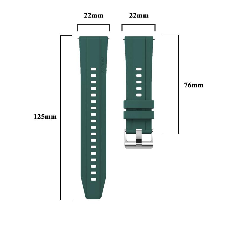 Compatible for CMF Watch 3 Pro 22mm Universal Sport Breathable Silicone Classic Buckle Replace Wristband for CMF Watch Pro/Pro 2