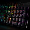 Redragon K556 RGB LED cu iluminare din spate, cu fir, mecanice pentru jocuri mecanice, prizele modernizate din aluminiu și tastatură moale, tactilă maro, comutatoare cu 104 taste.