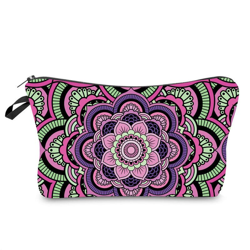 Makeup Flower Mandala Bag Multi Functional Travel Large Capacity Wash Storage