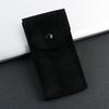 3 colors Portable Watch Bag Gift Shock-proof Press Button Short Velvet Snap Watch Packing Pouch green single storage box