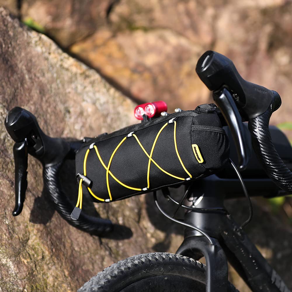 Rhinowalk Bicycle Handlebar Front Bicycle Frame Storage Roll Mountain Bike Commuter Shoulder Professional Cycling Black Bag, Bag, Bag, Bag,