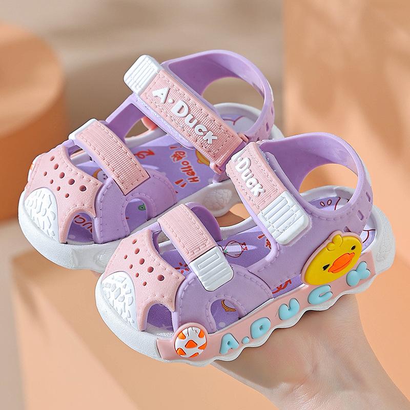 

Boys Shoes with Anti-slip Rubber Soles, Girls Shoes, Beach Sandals 20 рожевий/фіолетовий