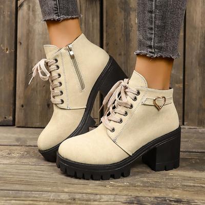 2024 Mode Damen Schuhe Seitlicher Reißverschluss Damenstiefel Heißer Verkauf Schnürung vorne Moderne Stiefel Damen Marke Gürtelschnalle Stiefeletten