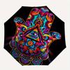 Colorful Hamsa Hand   Spiritual Protection & Good Luck Symbol Poster Print for Home,Umbrella, Portable 3 Fold Compact Umbrella for Men & Women