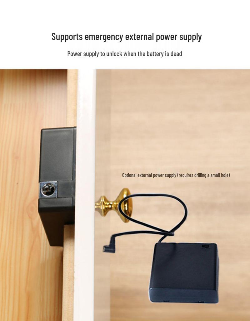 Serrure de placard invisible Bluetooth: Serrure de Tiroir Intelligente Universelle avec Accès par Application et Carte à Puce