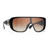 Irregular Frame Sunglasses Women Sunglasses Black CH5495C622S5