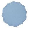 Linen Placemats with Embroidery Overlocking Dining Placemats Durable Anti-Slip Table Protector for Hotel Restaurant Kitchen