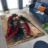 Templar Blood Knight Honor Holy Crusader Cartoon Rug for Bedroom Living Room Sofa Home Doormat Decor,Kid Play Non-slip Floor Mat