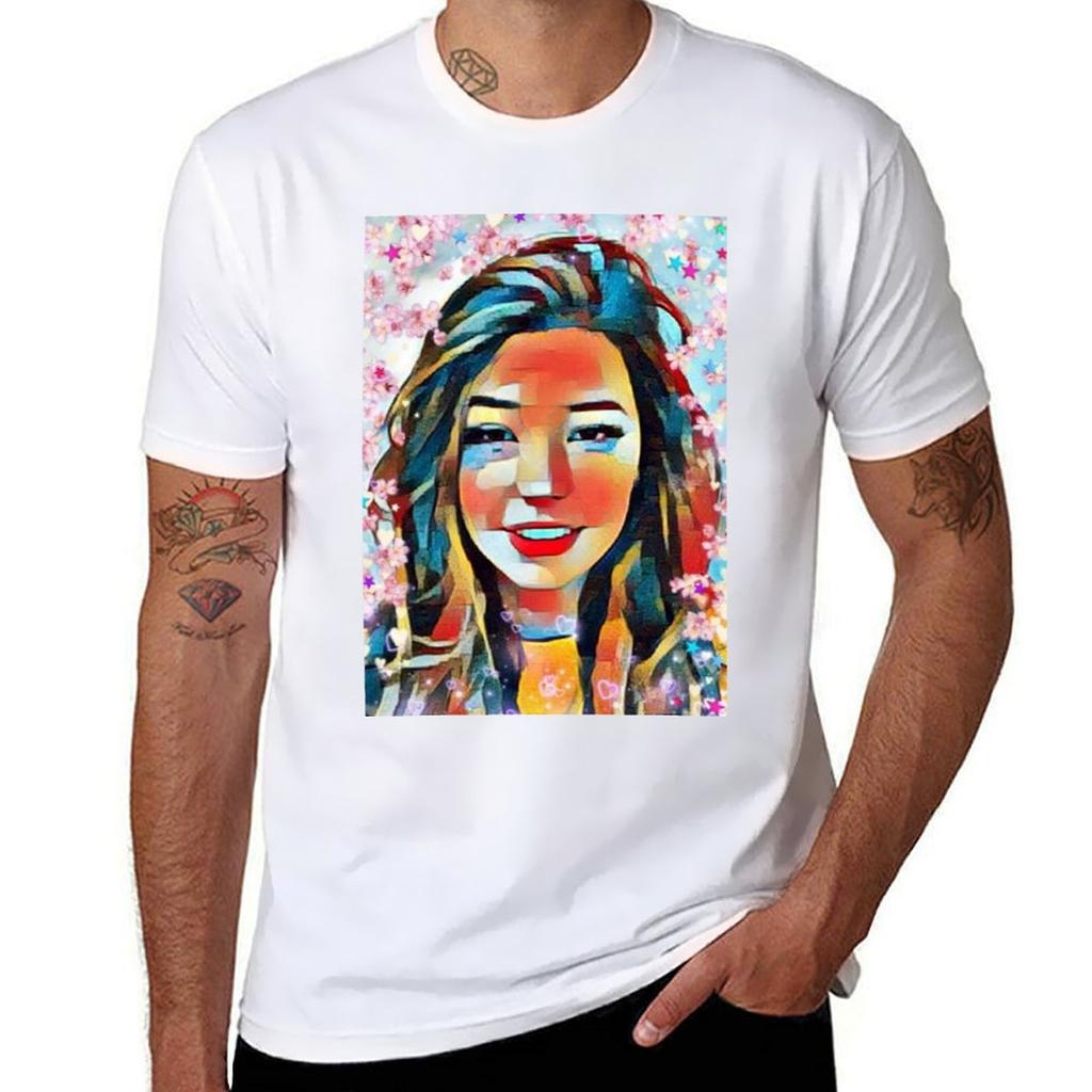 Belle Delphine Art Tshirt Breathable Mesh Panel Tshirt
