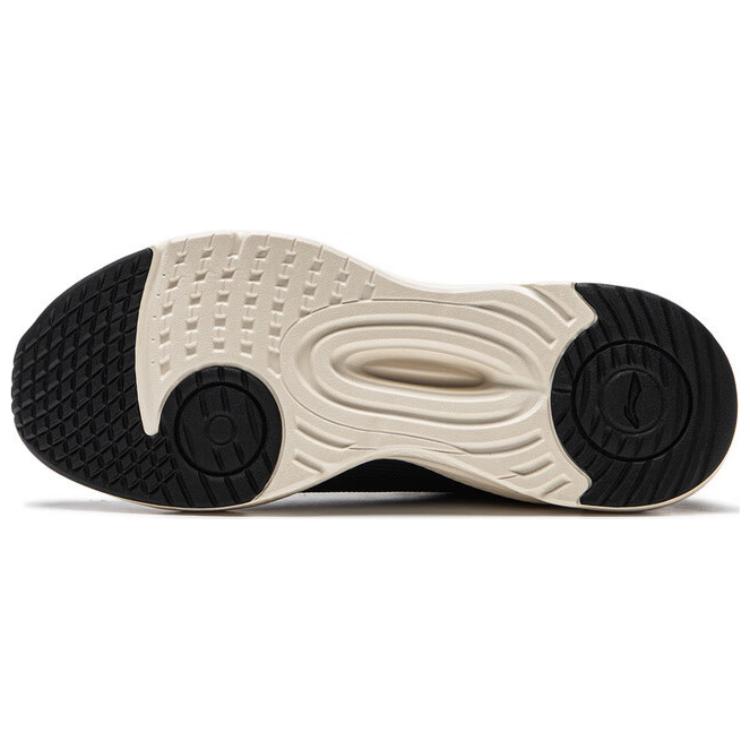 Li Ning Flow Cloud Fashion Trend Simple Non-Slip Wear-Resistant Low-Top Casual Running Shoes Women sneaker Black AGLU090-4