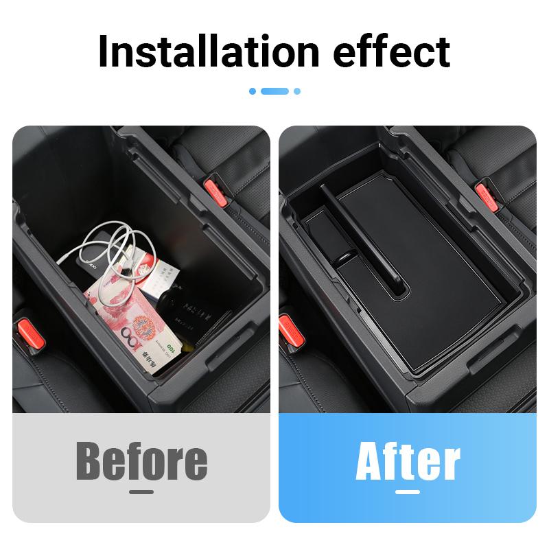 For Honda CR-V 6th  2024 2025 CRV Hybrid ABS Car Central Armrest Storage Box Cover Center Console Flocking Organizer Tray