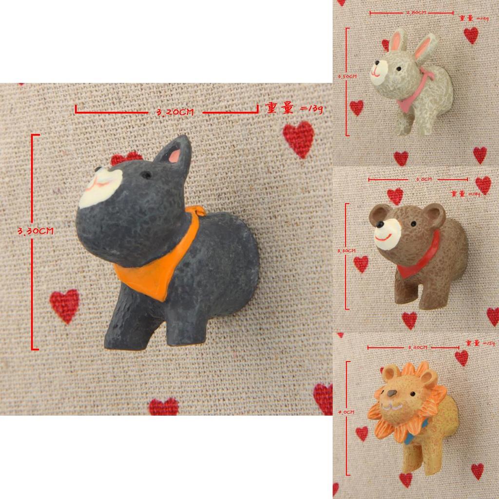 Kühlschrankmagnete aus Kunstharz mit Cartoon-Tieren mit starkem magnetischem Halt zur Dekoration und als Geschenk