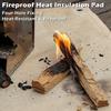 1Pc Outdoor Camping BBQ Fire Protection Pit Mat Camping Picnic Barbecue Mat High Temperature Iron Fire Retardant Carpet Indoor