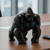 3D-gedruckte Gorilla-Skulptur Ornament Minimalistische Moderne Kunstfigur mit Detaillierter Textur Umweltfreundliche Dekoration für Wohnzimmer Büro Schreibtisch