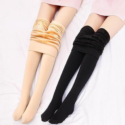 Koudebestendige dameskousen 2021 Winter Warme panty's Fluwelen bodysokken Vrouwen Sexy Slim Solid Casual panty's Comfortabel