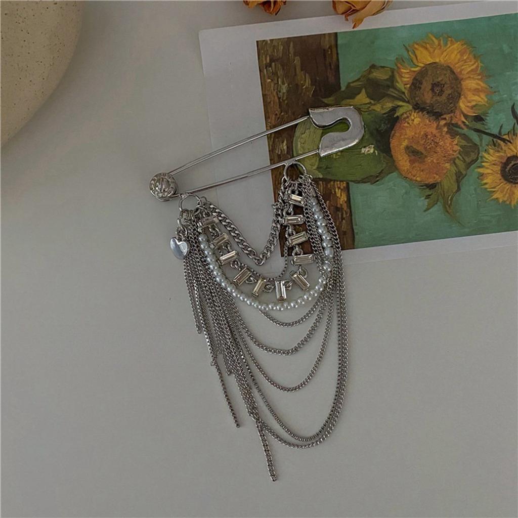 Legierung Brosche Elegante Korsagen Nadel Zarte Quasten Brosche Brautkleid Accessoire Perfekt für Mode Frauen Mädchen