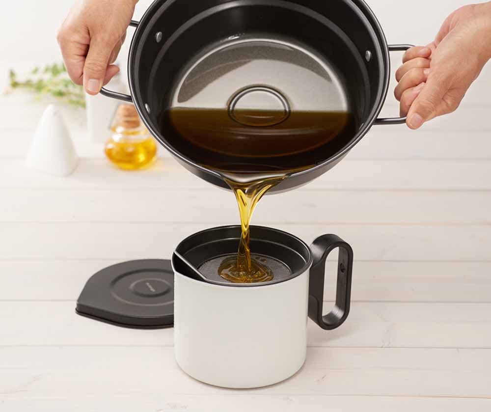 [Mannen] LMD-10 Mini Oil Pot 0.8L White – Kitchenware