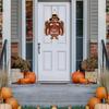 Thanksgiving Turkey Door Decorations Welcome Thanksgiving Wreaths for Front Door Wood Give Thanks Turkey Sign for Home Autumn Fall Harvest Indoor