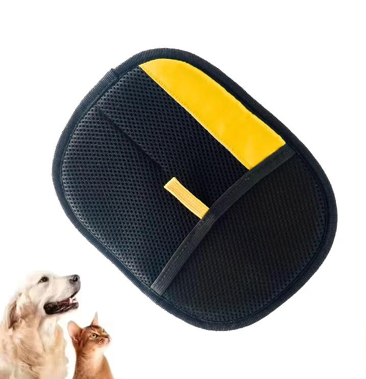 Design Eco Friendly Pet Hair Removal Gloves Double Sided Electrostatic Grooming Brush for Dog Cat Sofa Carpet Fast Cleaning