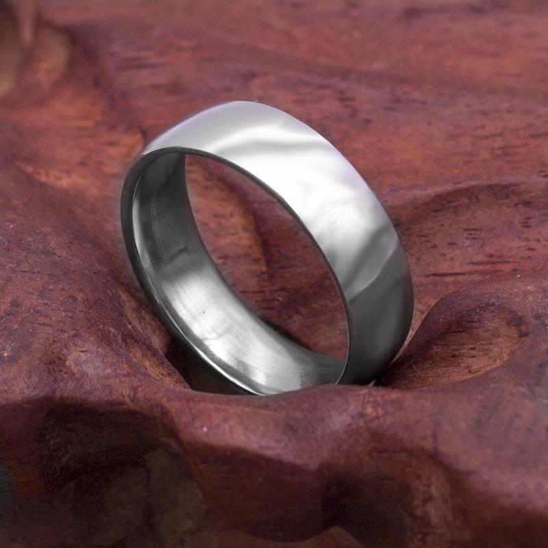 Classic 6mm Stainless Steel Wedding Bands Basic Rings for Couple Comfort Fit US Size 7 to 11