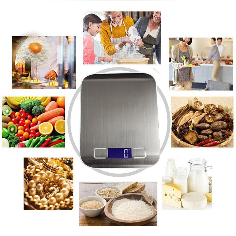 5kg/1g Portable Electronic Digital Kitchen Scale LCD High Precision Scales Food Coffee Balance Measuring Weight Baking Scale