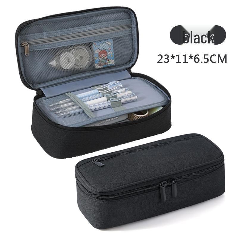 Large Capacity Multi-functional Pencil Case - Simple, Stylish, and Versatile Stationery Box for Primary School Students.