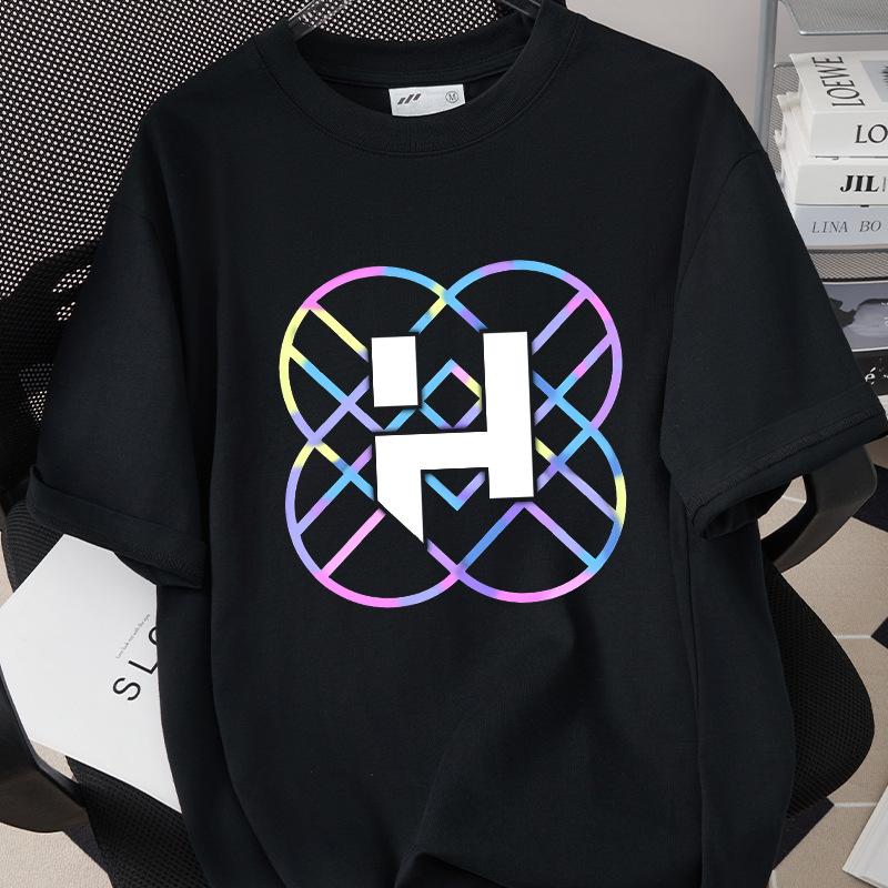 KPop Demon Hunters Huntrix Trykk Herre T-skjorte Sommer Bomull Kort Ermet T-skjorte for Dame O-hals Dame T-skjorte Streetwear Topper