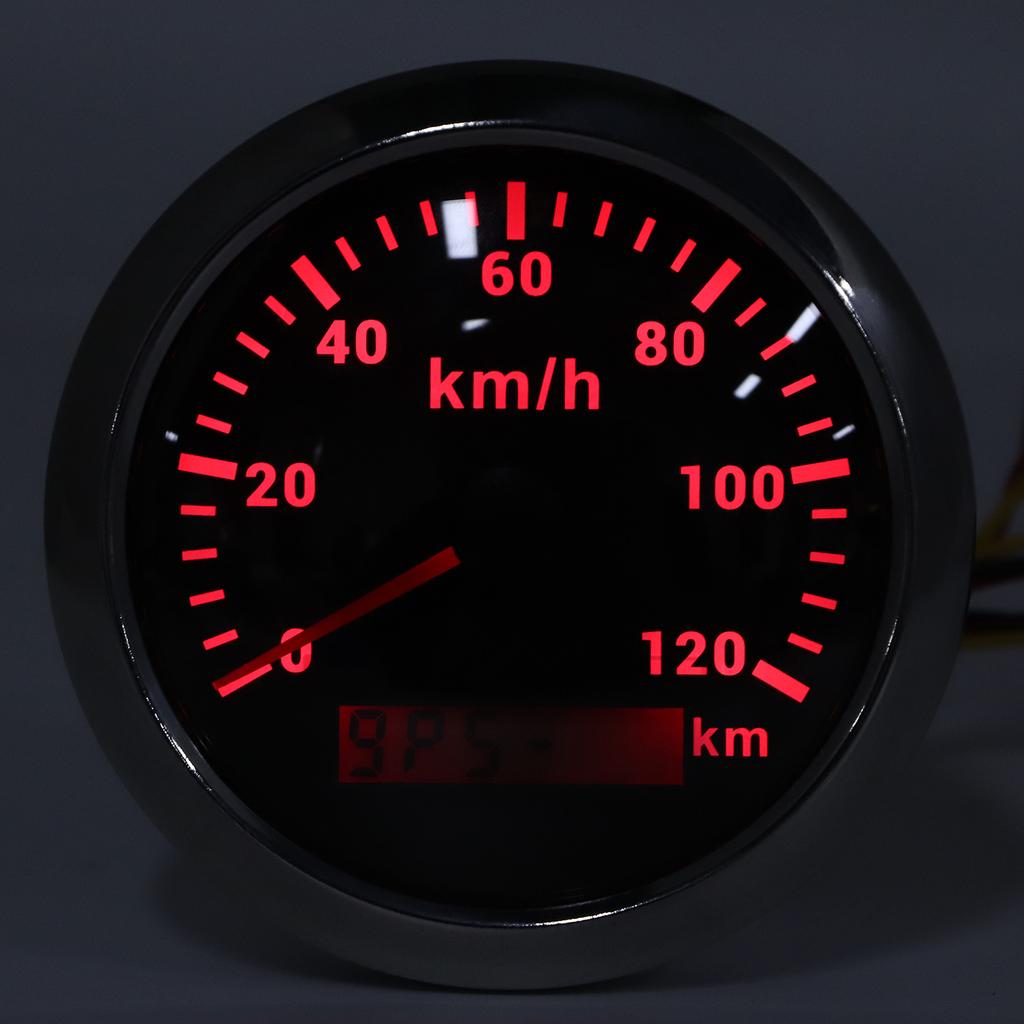 85mm GPS 120KMCelsiusH Speedometer Odometer for Boat Yacht Outboard Car Motorcycle Engineering Machinery