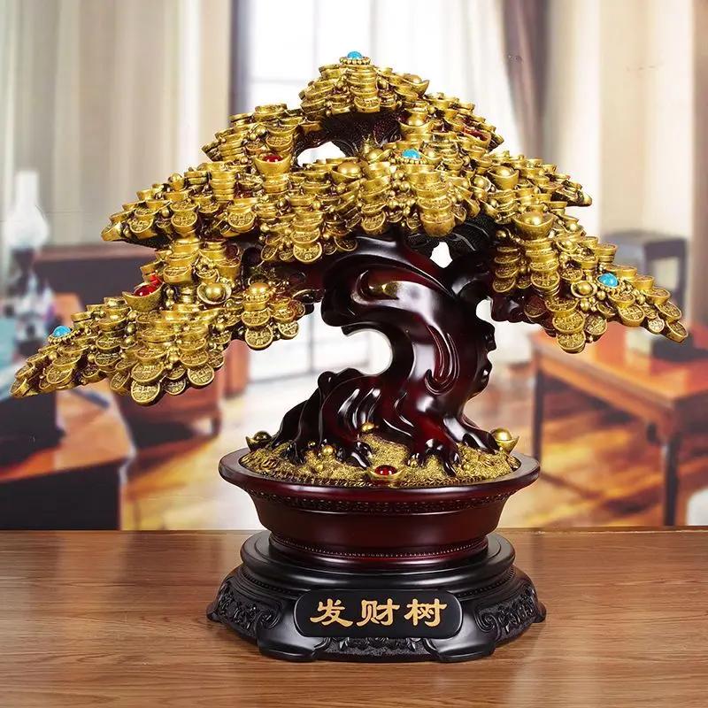 Feng Shui Fortune Tree Ornament Store Opening Money Tree Living Room Store Decorations