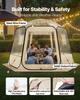 Pop up Bubble Tent, 3.05 x 2.75 m Waterproof & UV-Resistant, Clear Camping Tent Shelter, Outdoor Garden Dome Igloo Tents with Windows, 540° Panoramic