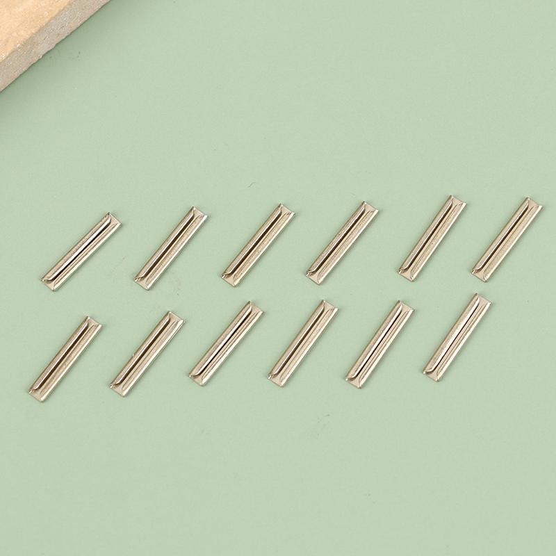 GD02 12pcs Silver Metal PIKO BACHMANN Fishplates HO Scale 1:87 Track Rail Joiners Train Track Connector 1*0.4cm