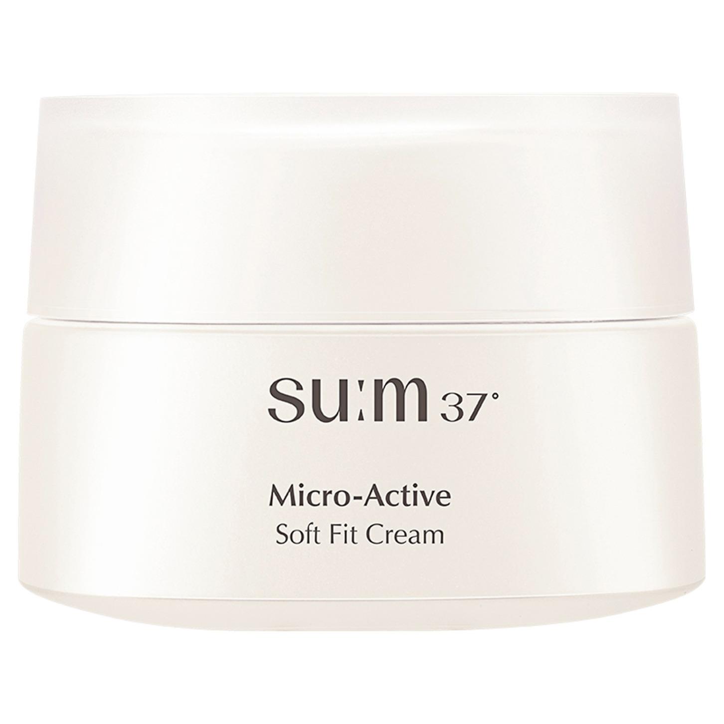 SU:M37 Micro-Active Soft Fit Cream 50ml - Deep Hydration & Elasticity Care Soothing Moisturizer for Sensitive Skin