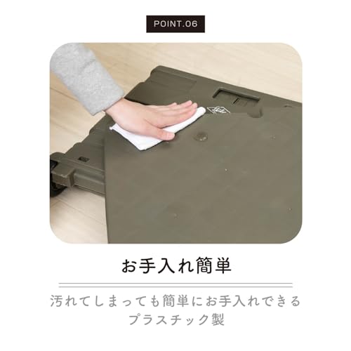 Fuji Boeki Folding Shopping Cart, Khaki, 45cm Wide X 38cm Deep X 99cm High, Compact, with Lid, 30kg Load Capacity, Product Number: 86442