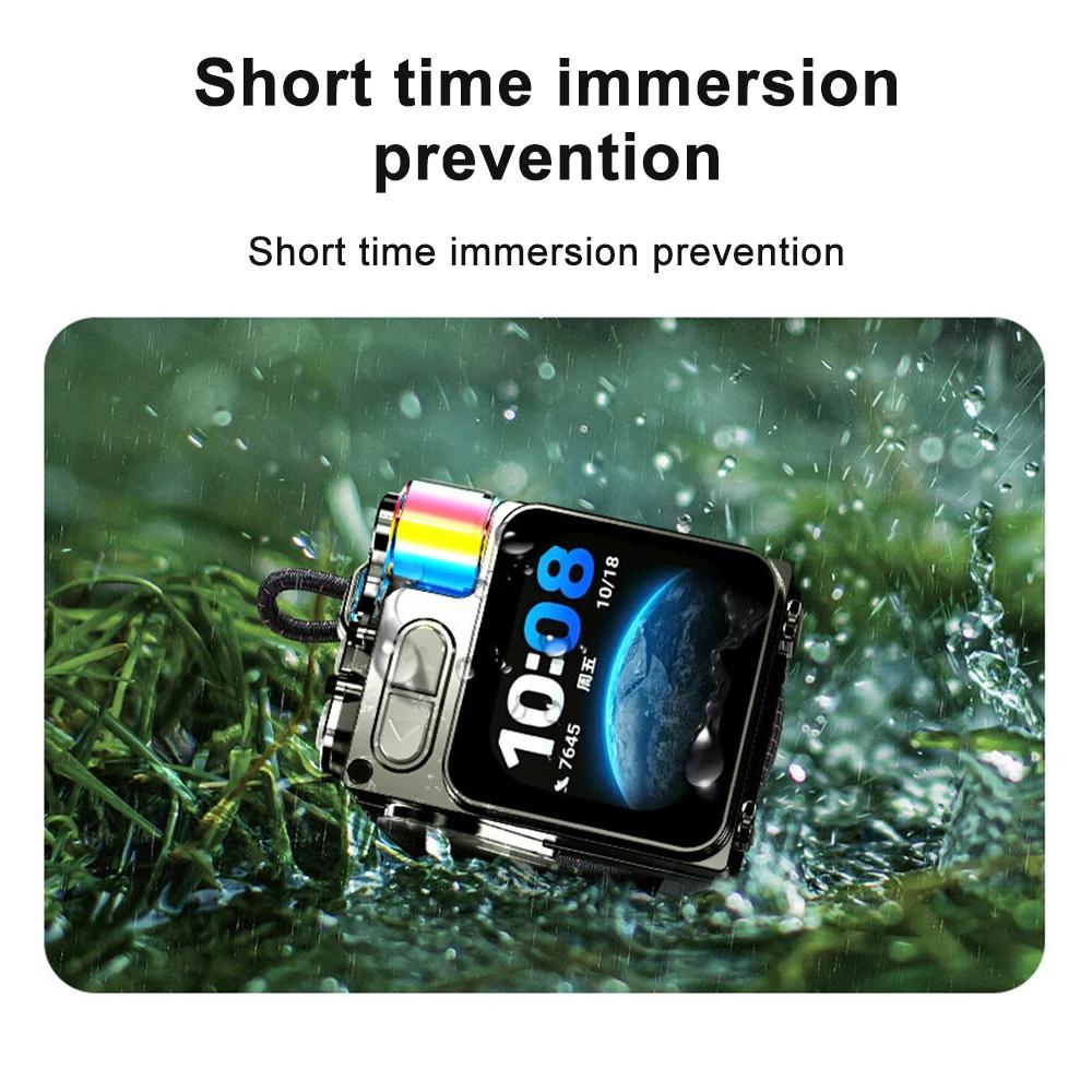 Metal Mechanical Bluetooth Speaker LED Display Screen RGB Desktop Subwoofer Wireless Loudspeaker Support Calendar Alarm Clock