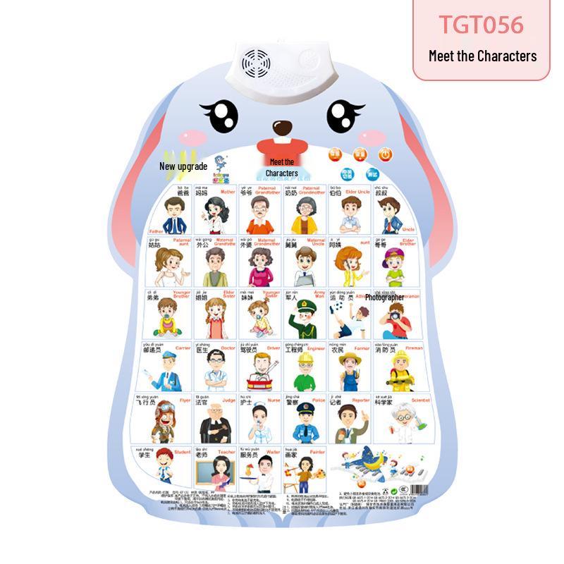 Little Rabbit Talking Wall Chart: Cute Educational Toy for Preschool Pronunciation Learning