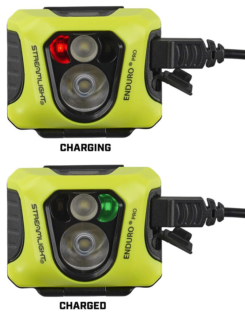 Enduro Pro USB USB Elastic Head Rubber Hard Hat Dual Box Yellow - Cord, Strap, Strap, 3M® Lock® - -