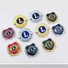 3D Metalen Auto Sticker Auto Badge Embleem Decal Motorfiets Spatbord voor Lions L Clubs International Auto Styling