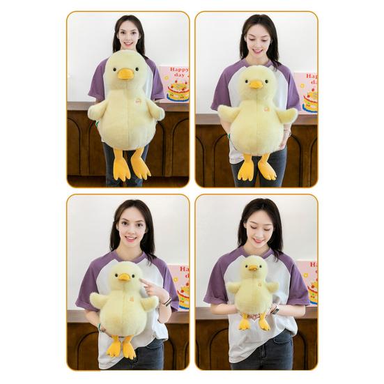 Duck Doll Yellow Plush Duck Paws Bill Toy with Round Body Soft Multiple Sizes Fluffy