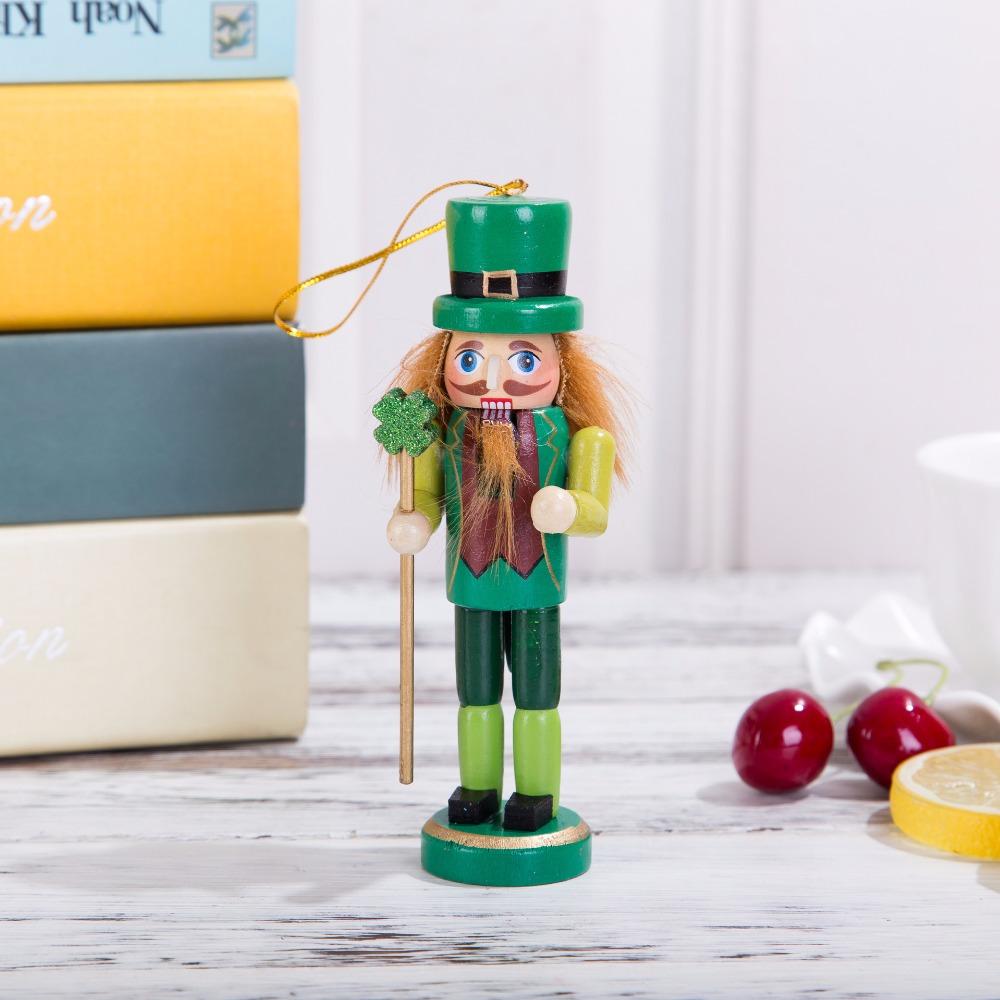 12cm Śliczny Kreskówkowy Dziadek do Orzechów Marionetka Wisiorek Świąteczny Dziadek do Orzechów Lalka Prezent dla Dziecka 6szt/Zestaw