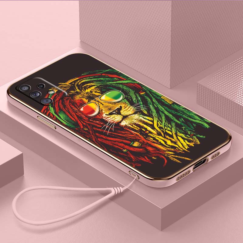 

Роскошный чехол для телефона из ТПУ с ремешком для Samsung Galaxy A04 A05s A13 A14 A24 A54 A34 Note20 S23 Ultra, чехлы A49 с дизайном льва