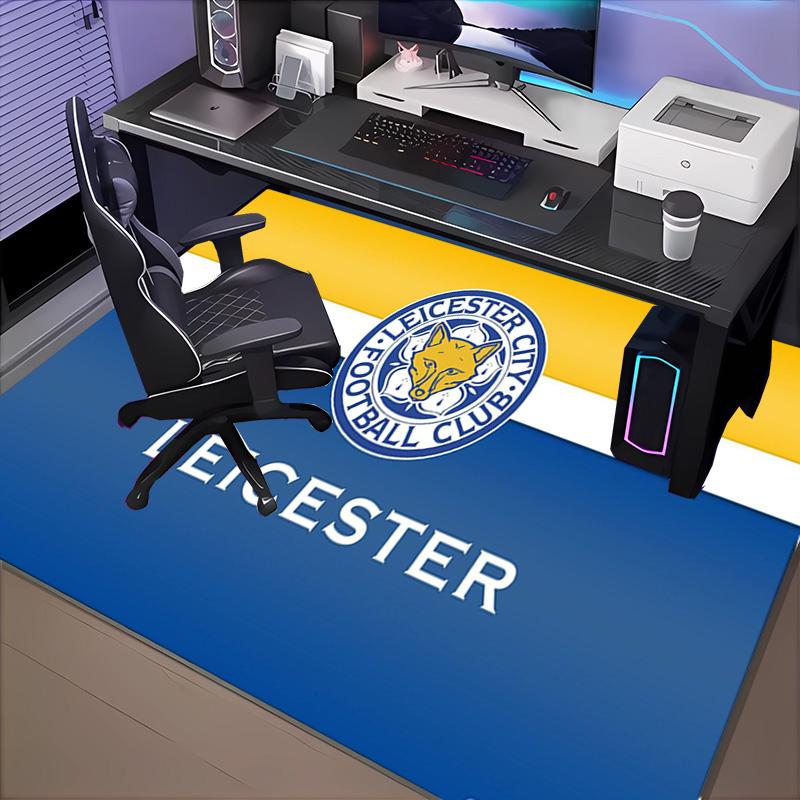 1PC Leicester Football Club Crest Floor Mat for Living Room, Game Rooms, Office, Bedroom, Office Floor Mat Playful Design, Christmas fan gifts