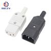 Inlet Plug Pin Connector 3 Pin IEC320 C14 Electrical Socket LED 250V Rocker Switch Brass 10A Fuse Computer Mount Accessories