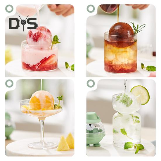 Safe Sphere Mold Enkel demolding Nyhet Silikon Ice Cube Ball Maker