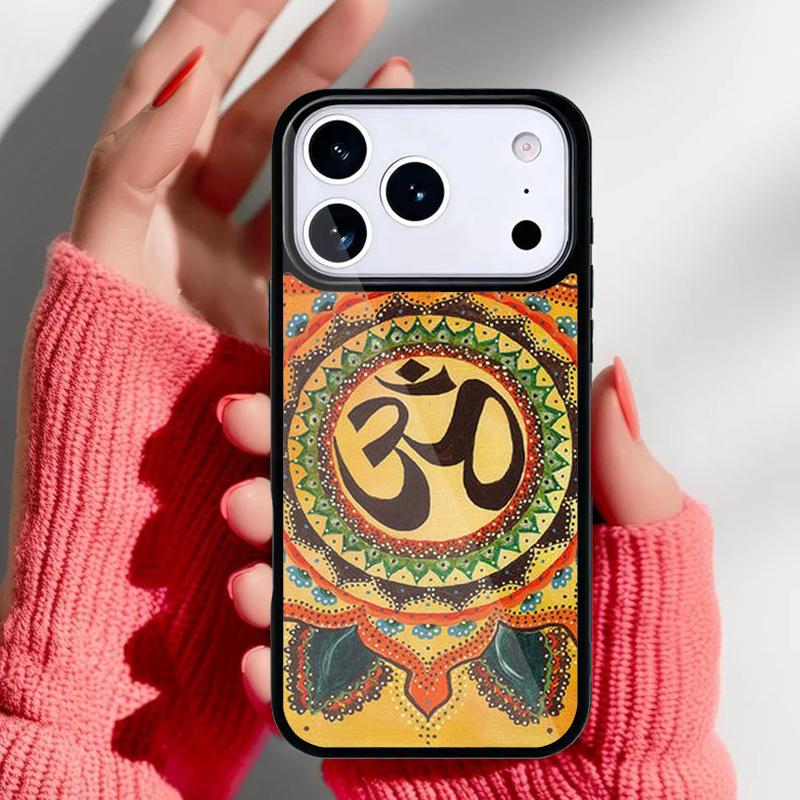 Yoga Om Mandala Colourful Phone Case for iPhone 17 Air 16e 15 14 13 Pro Max Back Cover for 12 11 Pro Coque