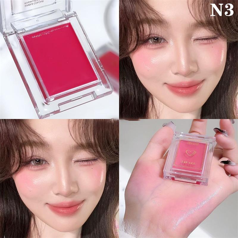 

Dikalu Light Blusher Cream Mirror Watery Moisturizing Gloss Texture Highlighter Portable Multipurpose Expanding Facial Makeup
