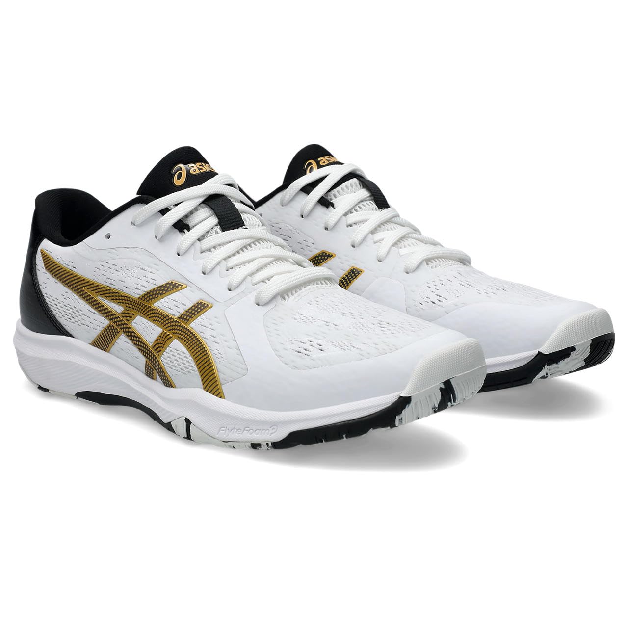 

Кроссовки для настольного тенниса DYNAFEATHER 1073A064 унисекс 101 см 2E [Asics] (Белый черный) 28,0