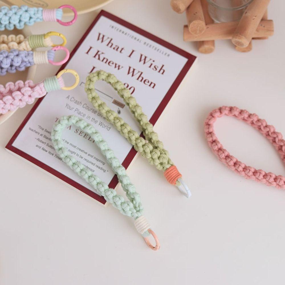 

Брелок для ключей Weave Daisy Flower Keychain Phone Wristband Relief Band Girls зелёный