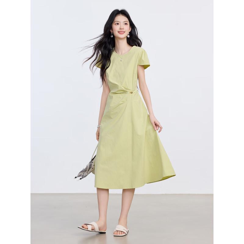 Women's French Style Pure Cotton A-Line Summer Dress