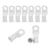 2 0 AWG Copper Battery Ring Terminal Lugs 3 8 Inch 10 Pack Heavy Duty Tubular Wire Terminals for High Current Cable End Connections