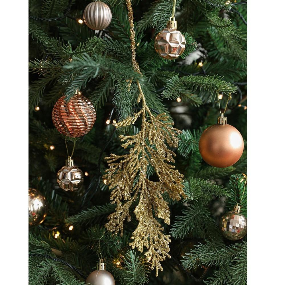 New Year Christmas Leaf Pendants Creative Christmas Decorations New Xmas Tree Ornaments
